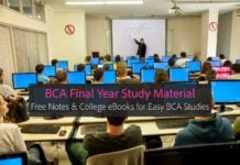 BCA Final year Notes, eBooks PDF Downloads