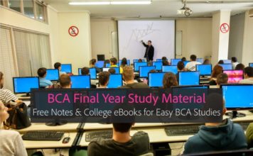 BCA Final year Notes, eBooks PDF Downloads