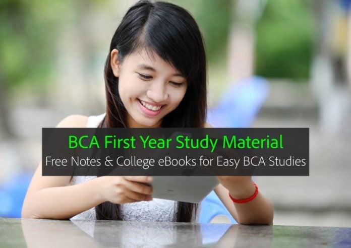 BCA First year Notes, eBooks PDF Download