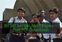 BITSAT Sample, Mock Papers