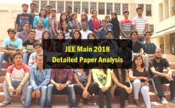 JEE Main 2018 Detailed Analysis - Topic-wise Marks Distribution, Weightage and Difficulty Level