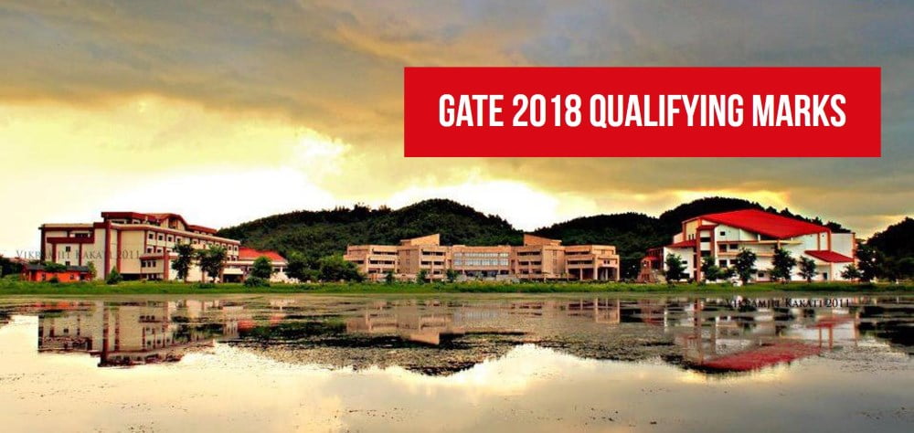 gate 2018 qualifying marks and cut off
