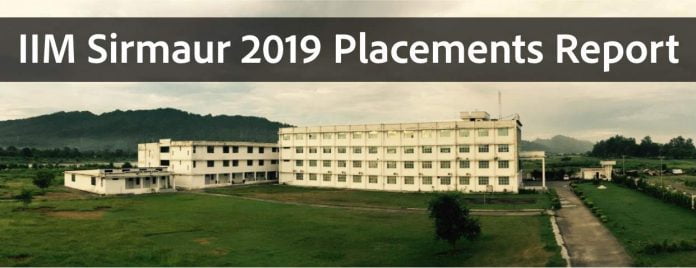 IIM Sirmaur 2019 Placement Report Data Highest and Avg CTC