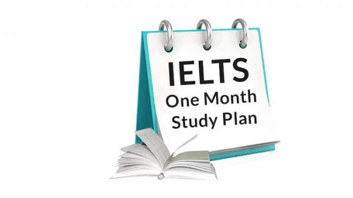 IELTS one month study plan