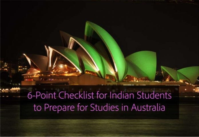 6-Point Checklist for Indian Students to Prepare for Studies in Australia