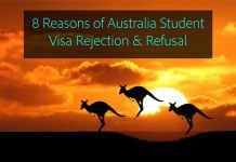 8 reasons of australia student visa rejection and refusal