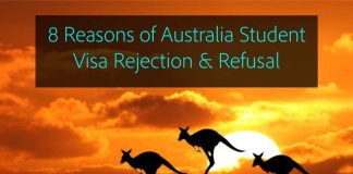 8 reasons of australia student visa rejection and refusal