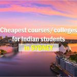 Cheapest courses/colleges in Sydney for Indian students