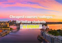 Cheapest courses/colleges in Sydney for Indian students